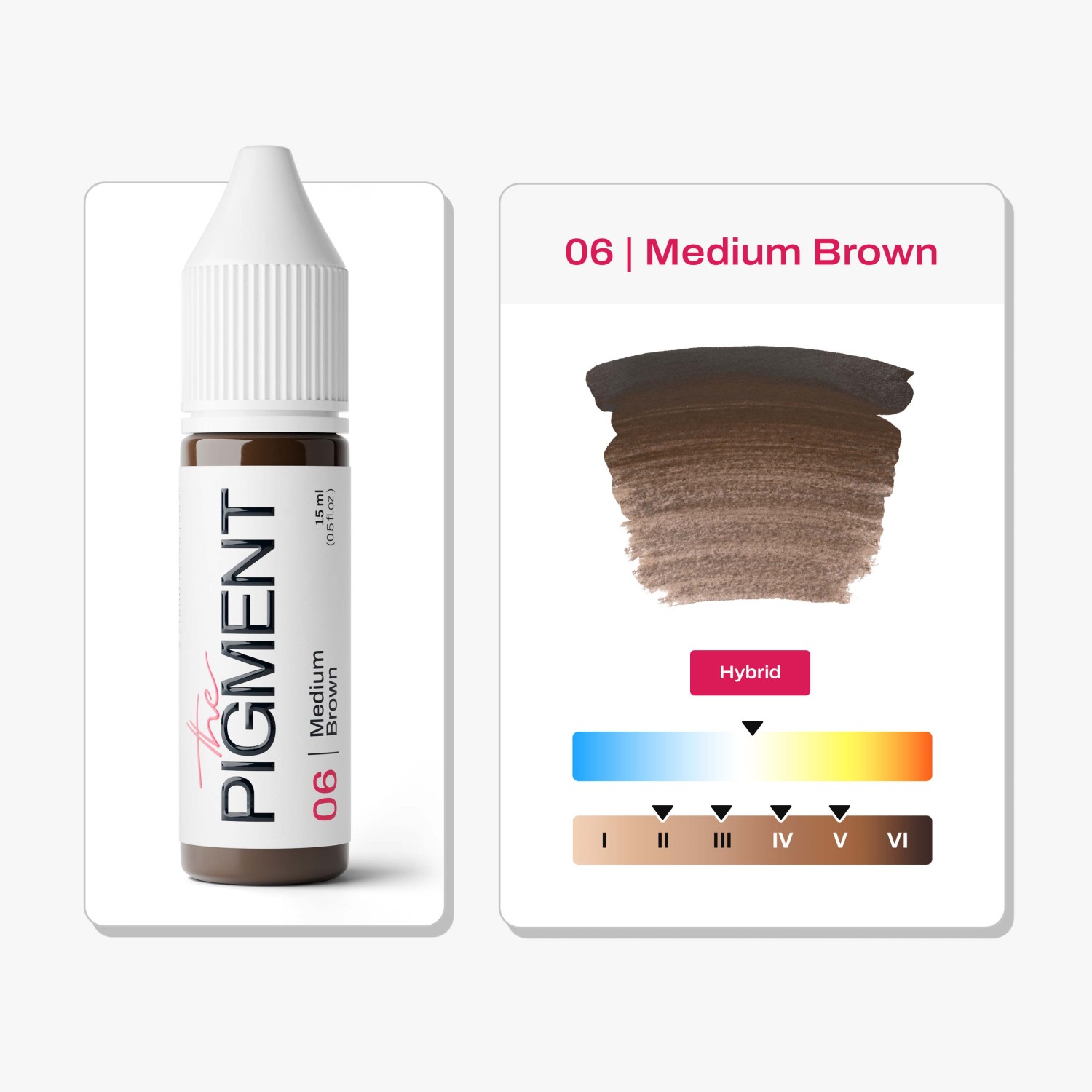 THE PIGMENT წარბის პიგმენტი Medium Brown 15 მლ.